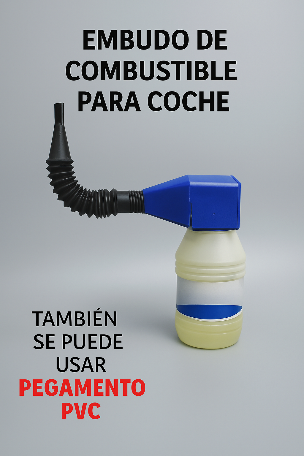 Embudo Flexible para Repostaje de Aceite y Combustible – Herramienta de Plástico con Pico Extensible para Coches, Motos y Equipos de Motor