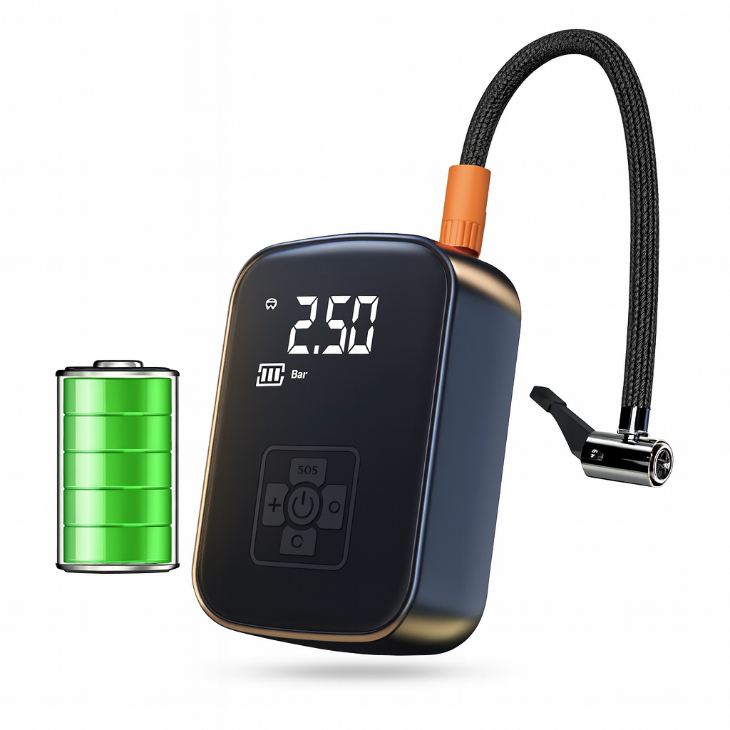 Mini Compresor Digital Portátil – Inflador Inteligente con Pantalla LED