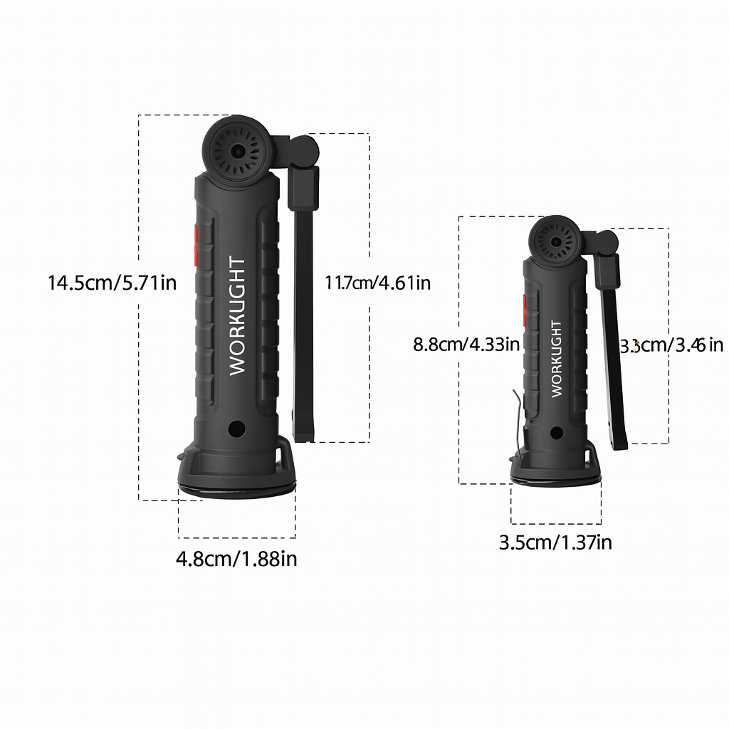 Lámpara LED Multifunción Recargable HEINAST – Luz de Trabajo Profesional